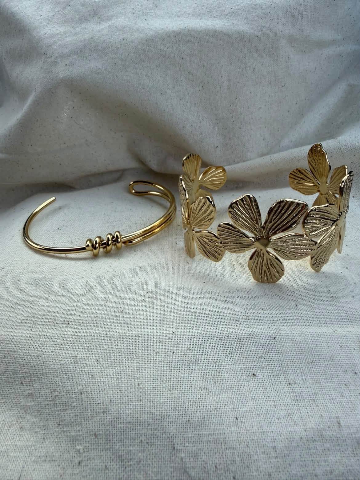 Manchettes fleur de l'atelier